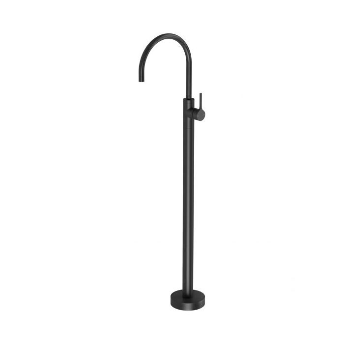 Phoenix Vivid Slimline Oval Floor Mounted Bath Mixer Filler Matte Black