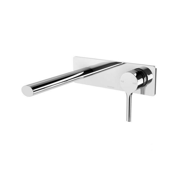 Phoenix Vivid Slimline Oval Bath Wall Mixer Set 175mm Chrome