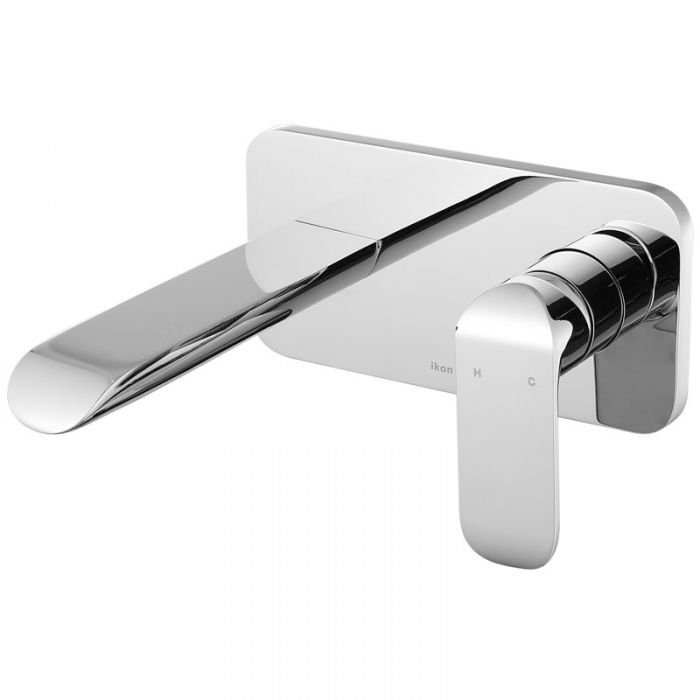Ikon Kara Wall Combination Mixer Chrome