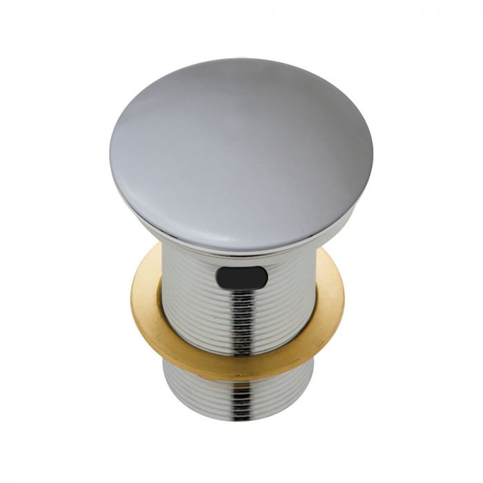 Fienza 32mm Ceramic Cap Pop Up Plug and Waste With Overflow - Matte Light Grey