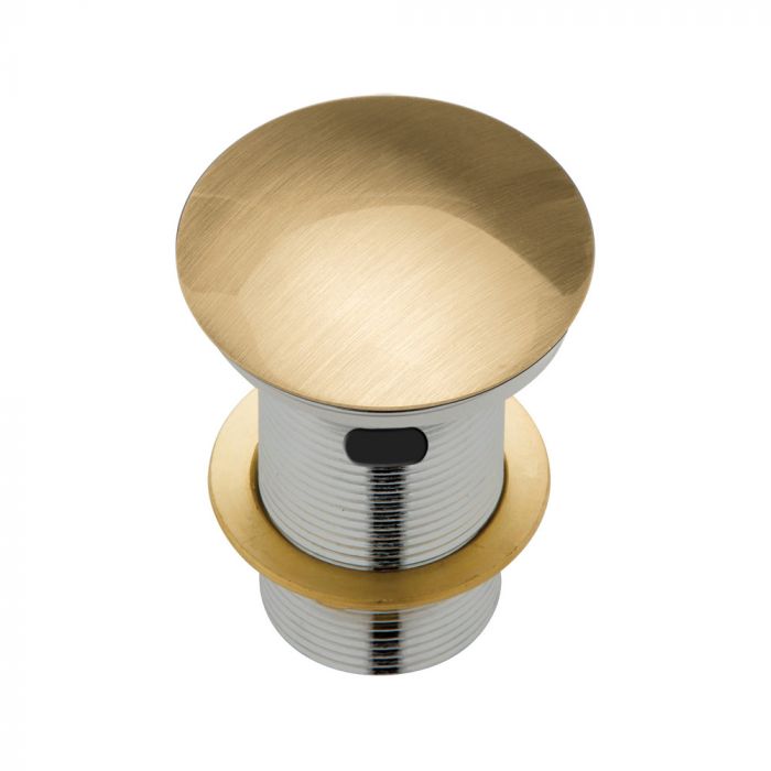 Fienza 32mm Metal Cap Pop Up Plug and Waste Overflow - Urban Brass