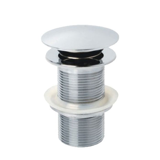 Fienza 32mm Metal Cap Pop Up Plug and Waste No Overflow - Chrome