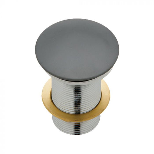 Fienza 32mm Cast Stone Cap Pop Up Plug and Waste No Overflow - Matte Grey