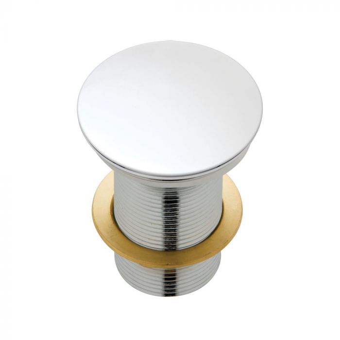 Fienza 32mm Ceramic Cap Pop Up Plug and Waste No Overflow - Matte White