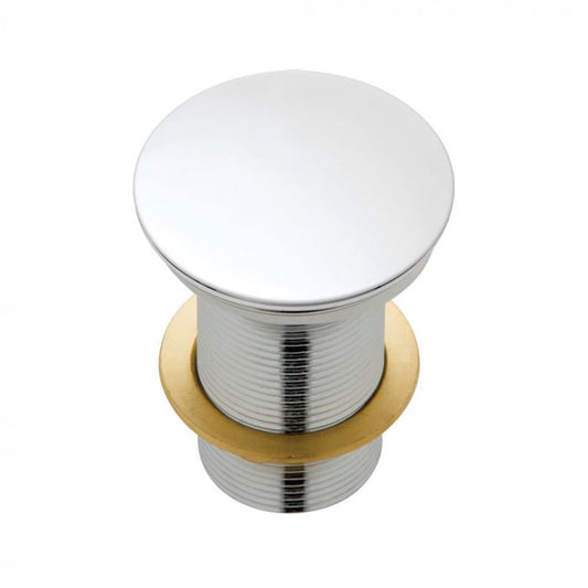 Fienza 32mm Ceramic Cap Pop Up Plug and Waste No Overflow - Matte White