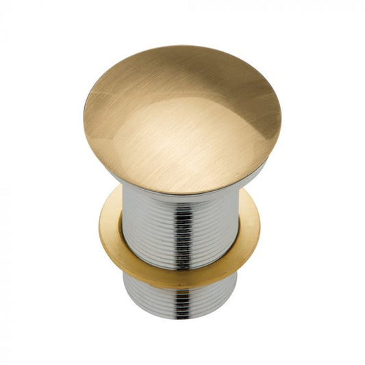 Fienza 32mm Metal Cap Pop Up Plug and Waste No Overflow - Urban Brass