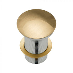 Fienza 32mm Metal Cap Pop Up Plug and Waste No Overflow - Urban Brass