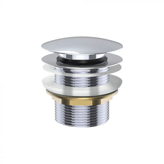 Fienza 40mm Pop Up / Pull Out Bath Plug and Waste No Overflow- Chrome