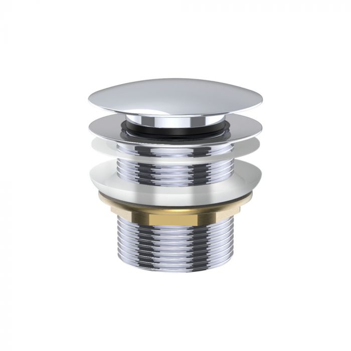Fienza 40mm Pop Up / Pull Out Bath Plug and Waste No Overflow- Chrome