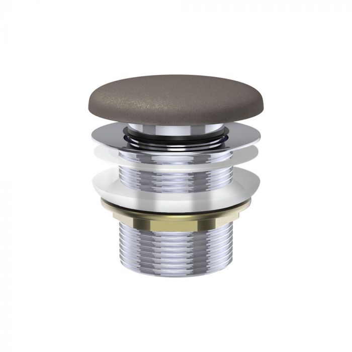 Fienza 40mm Pop Up / Pull Out Bath Plug and Waste No Overflow - Concrete