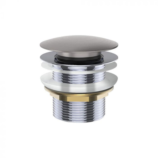 Fienza 40mm Pop Up / Pull Out Bath Plug and Waste No Overflow - Gun Metal