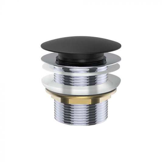 Fienza 40mm Pop Up / Pull Out Bath Plug and Waste No Overflow - Matte Black