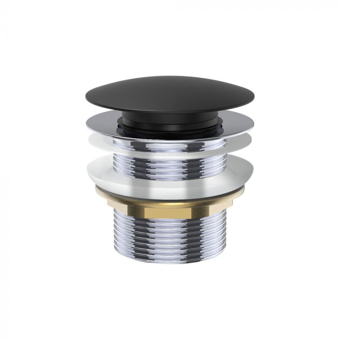 Fienza 40mm Pop Up / Pull Out Bath Plug and Waste No Overflow - Matte Black