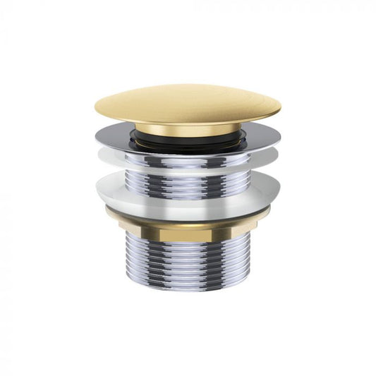Fienza 40mm Pop Up / Pull Out Bath Plug and Waste No Overflow - Urban Brass