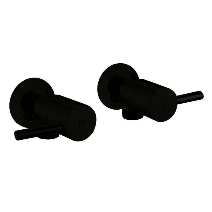 Modern National Round Black Washing Machine Taps