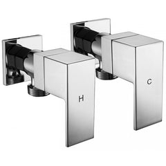 Modern National Square Chrome Washing Machine Taps