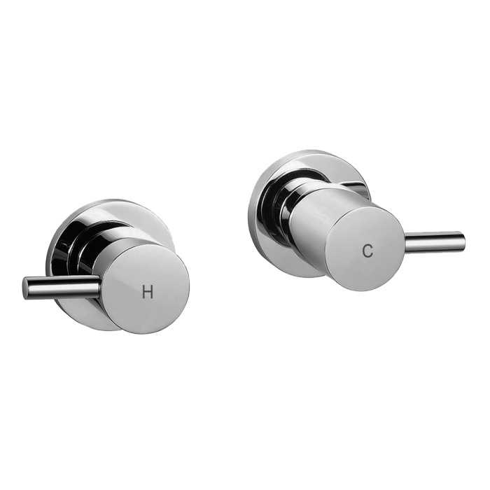 Modern National Round Chrome Wall Top Assemblies