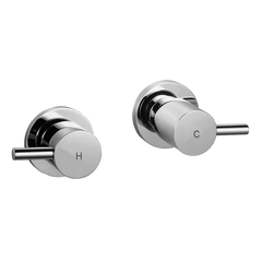 Modern National Round Chrome Wall Top Assemblies